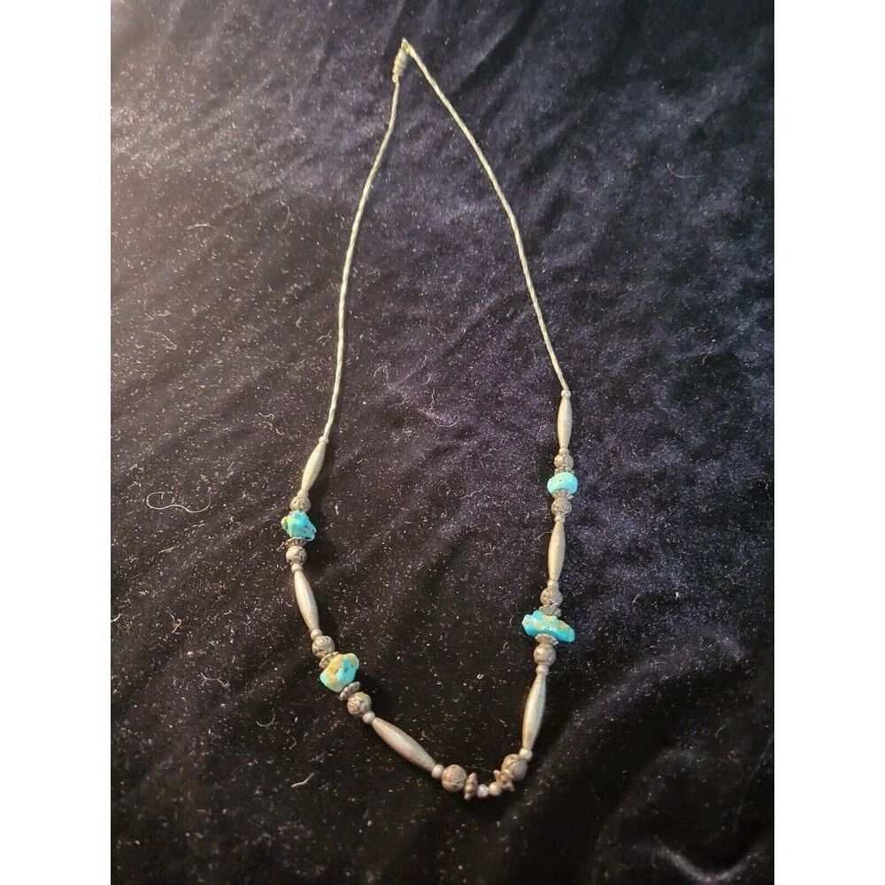 1970's Silver & Real Turquoise necklace - Original Owner